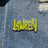 LA WREN logo soft enamel pin