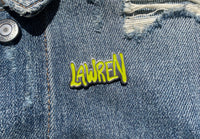 LA WREN logo soft enamel pin